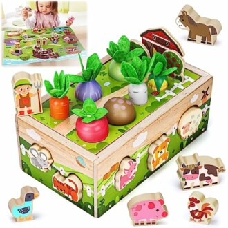 Montessori Wooden Sensory Toddler Toys